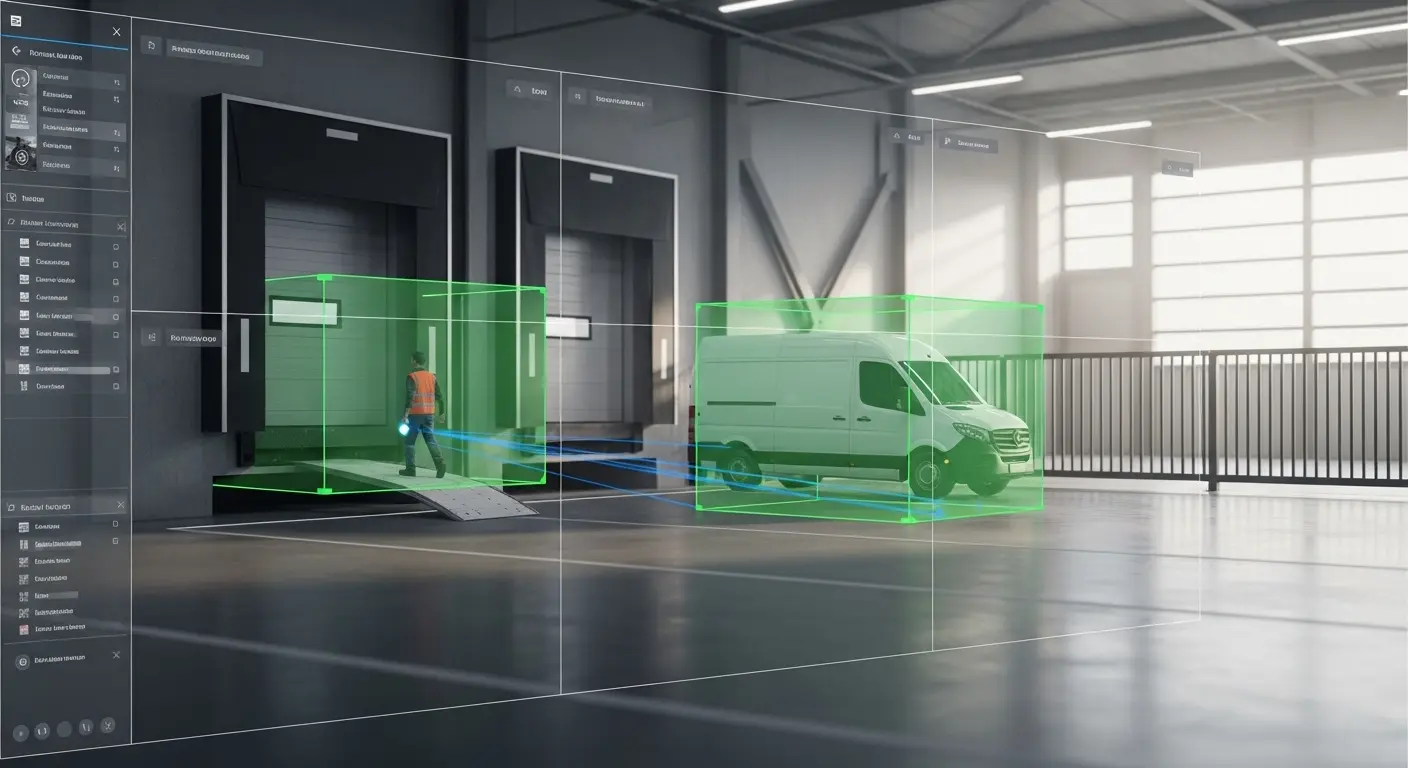 セキュリティ管制 - 主要エリアの人・車両の